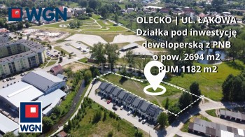 Grunt budowlany pod szeregowce na  sprzedaż Olecko - GRUNT pod zabudowę szeregową | pozwolenie na budowę na 9 segmentów